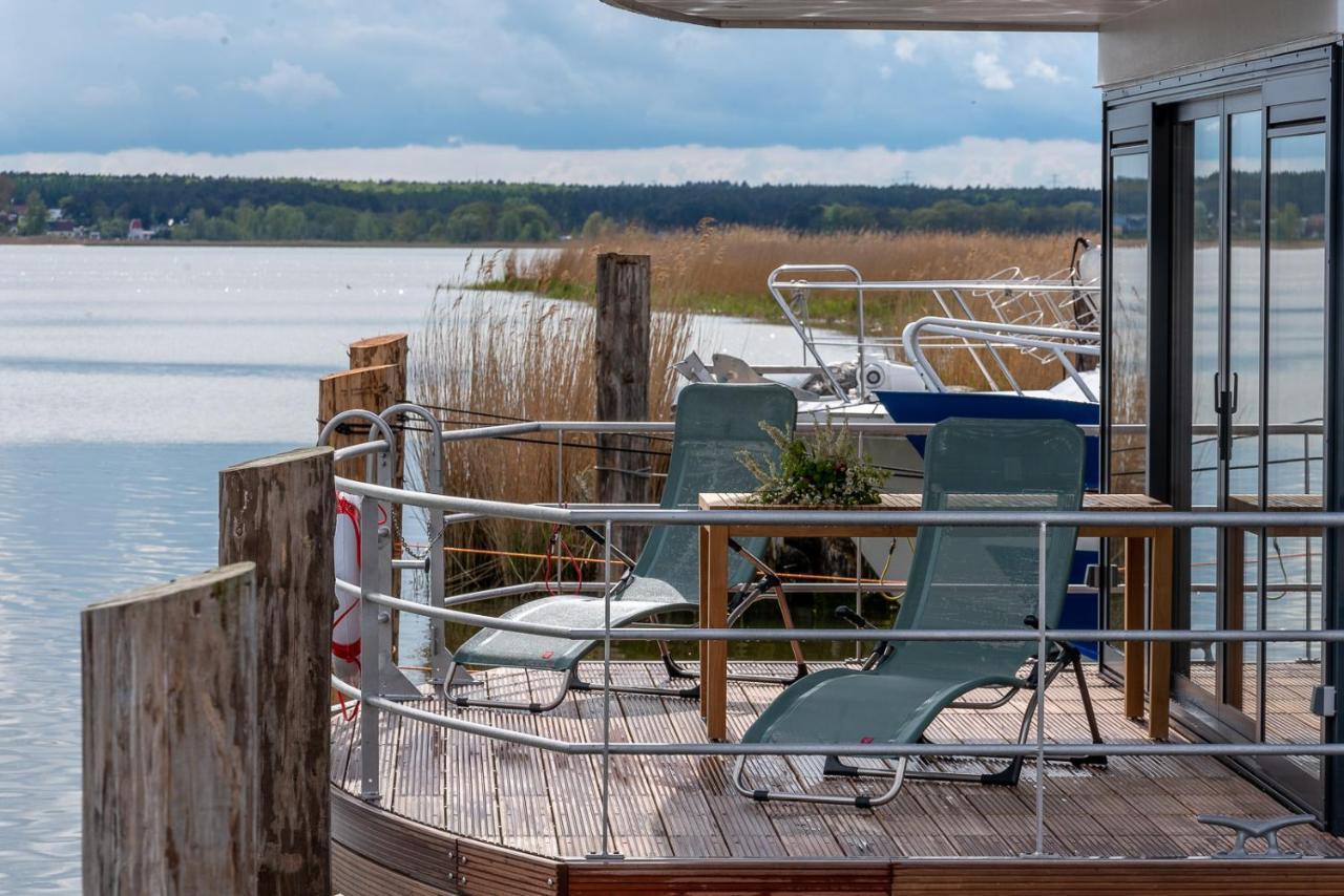 Hausboote Mitten Im Naturschutzgebiet Auf Usedom Villa Peenemünde Esterno foto